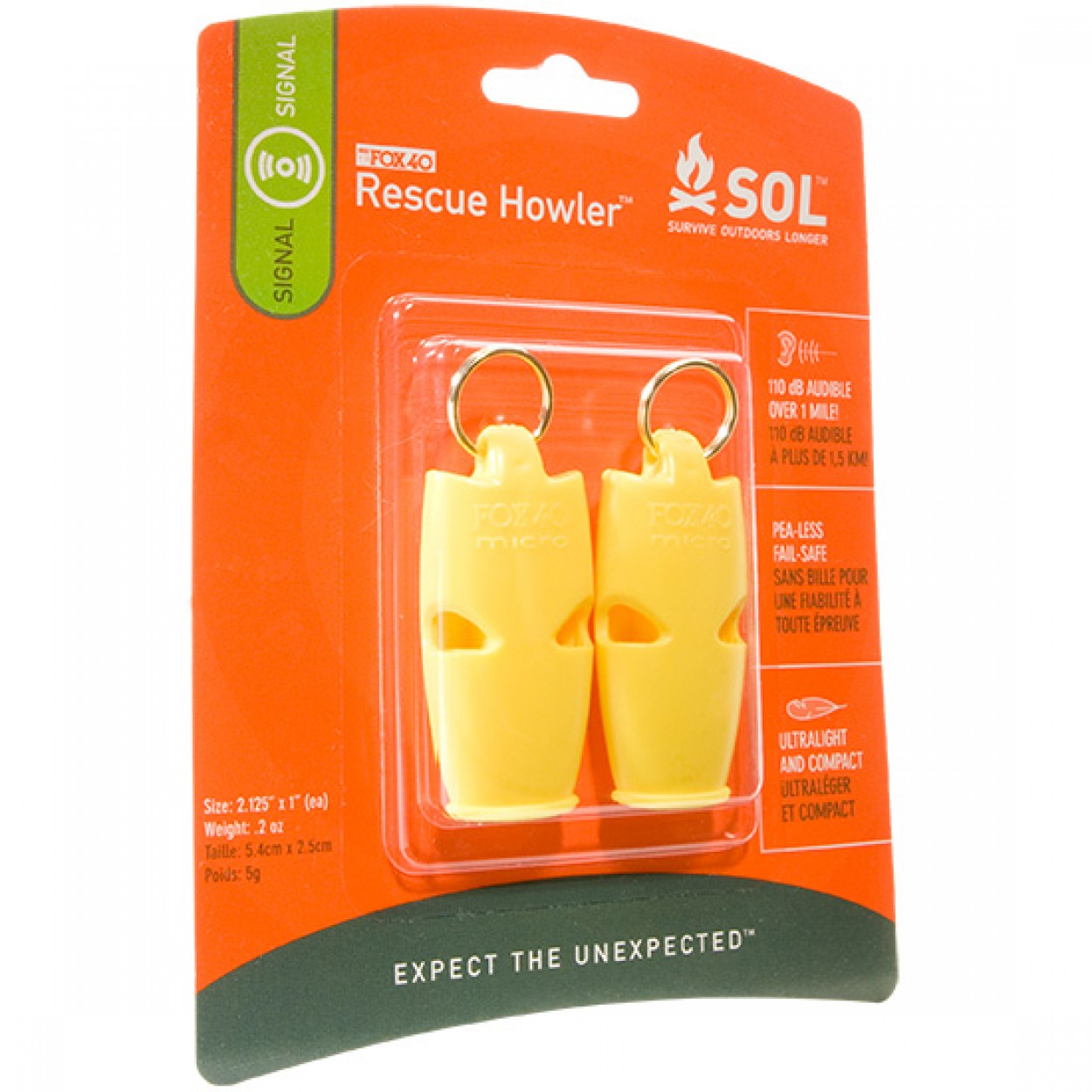 Rescue Howler™ Whistle, Pkg./2
