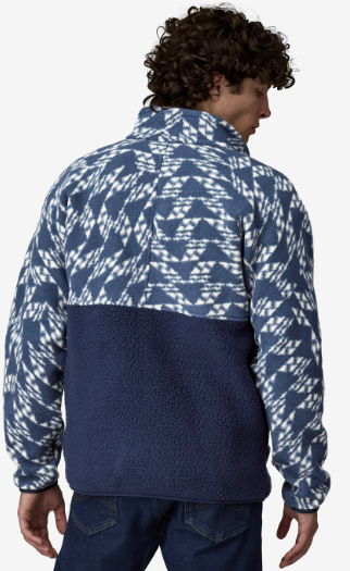 Men's Retro Pile Half-Snap Fleece Pullover