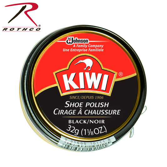 KIWI SHOE POLISH-BLACK (1 1/8 OZ TIN)
