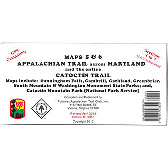 AT MAPS 5 & 6: Appalachian Trail across Maryland