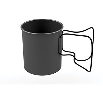 SPACE SAVER MUG WITH GRIP BLACK