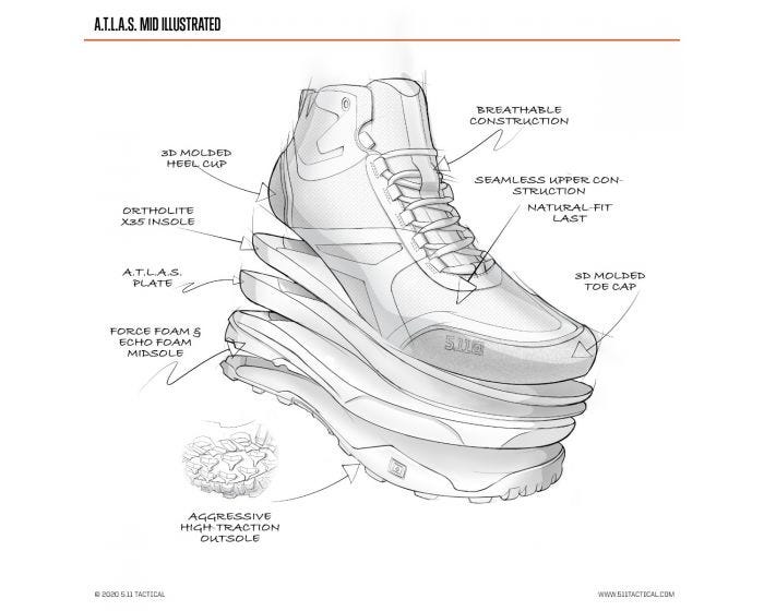5.11 A.T.L.A.S. MID BOOT
