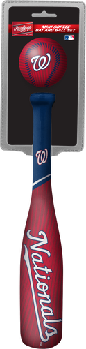 MLB Washington Nationals Slugger Softee Mini Bat and Ball Set