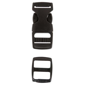 SIDE RELEASE BUCKLE WITH SLIDER (1 1/2")