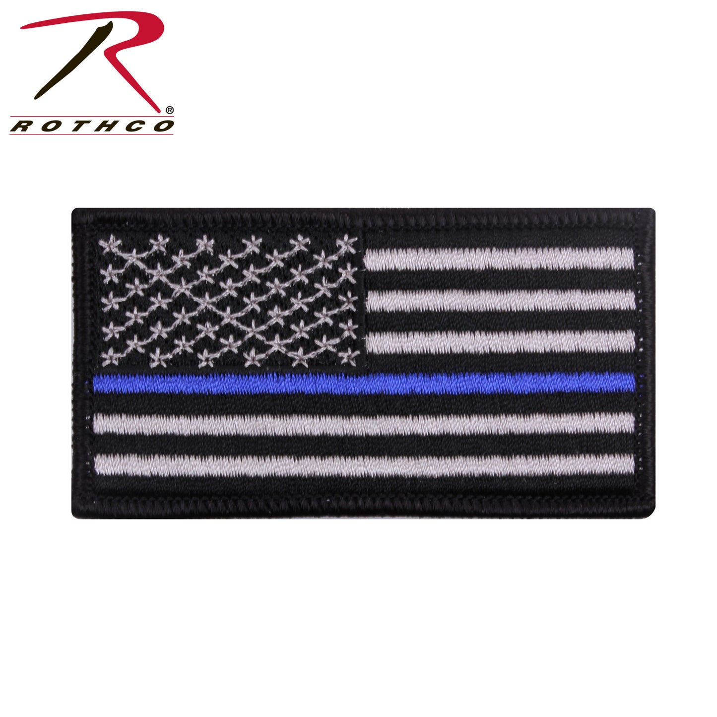 Thin Blue Line Flag Patch - Iron On