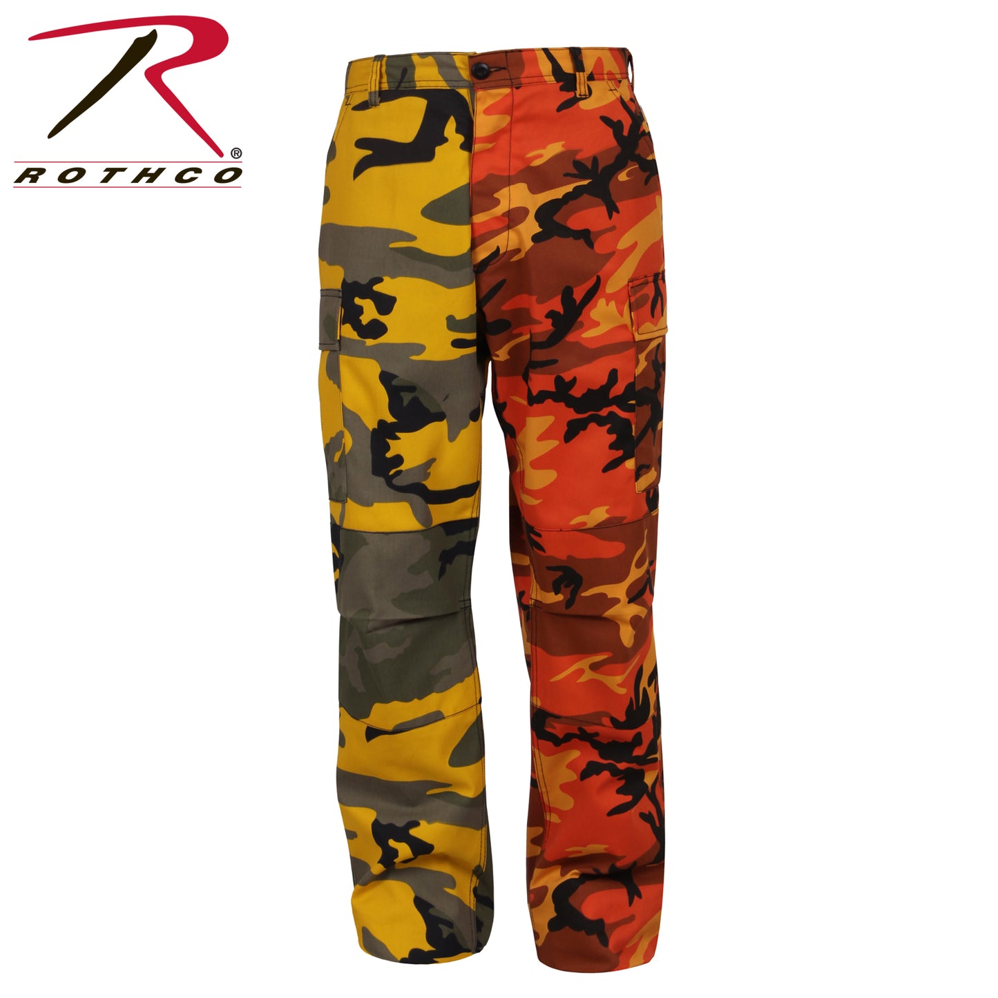 Two-Tone Camo BDU Pants Stinger Yellow/Savage Orange Camo