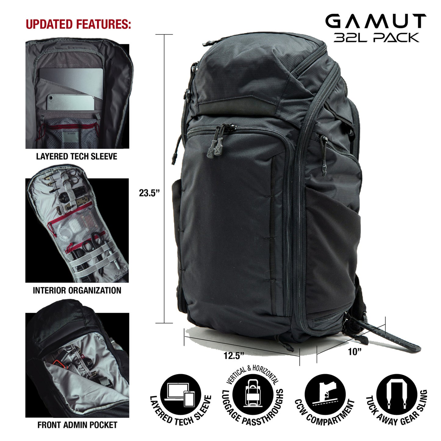 GAMUT 32L BACKPACK