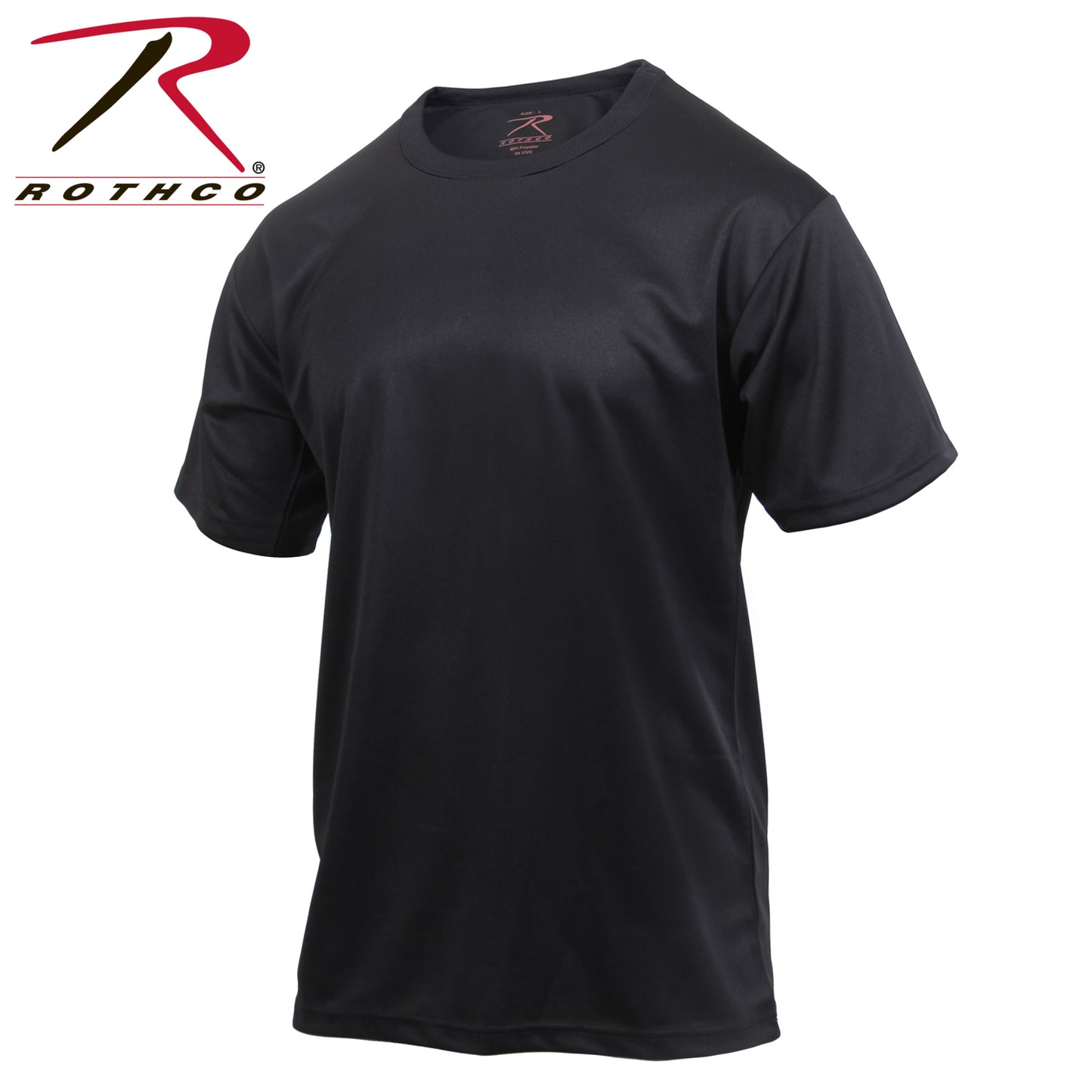 Rothco Quick Dry Moisture Wicking T-Shirt - Black