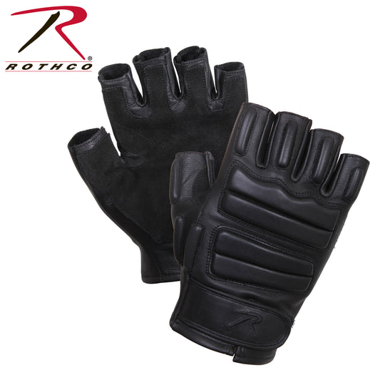 Rothco Fingerless Padded Tactical Gloves - Black