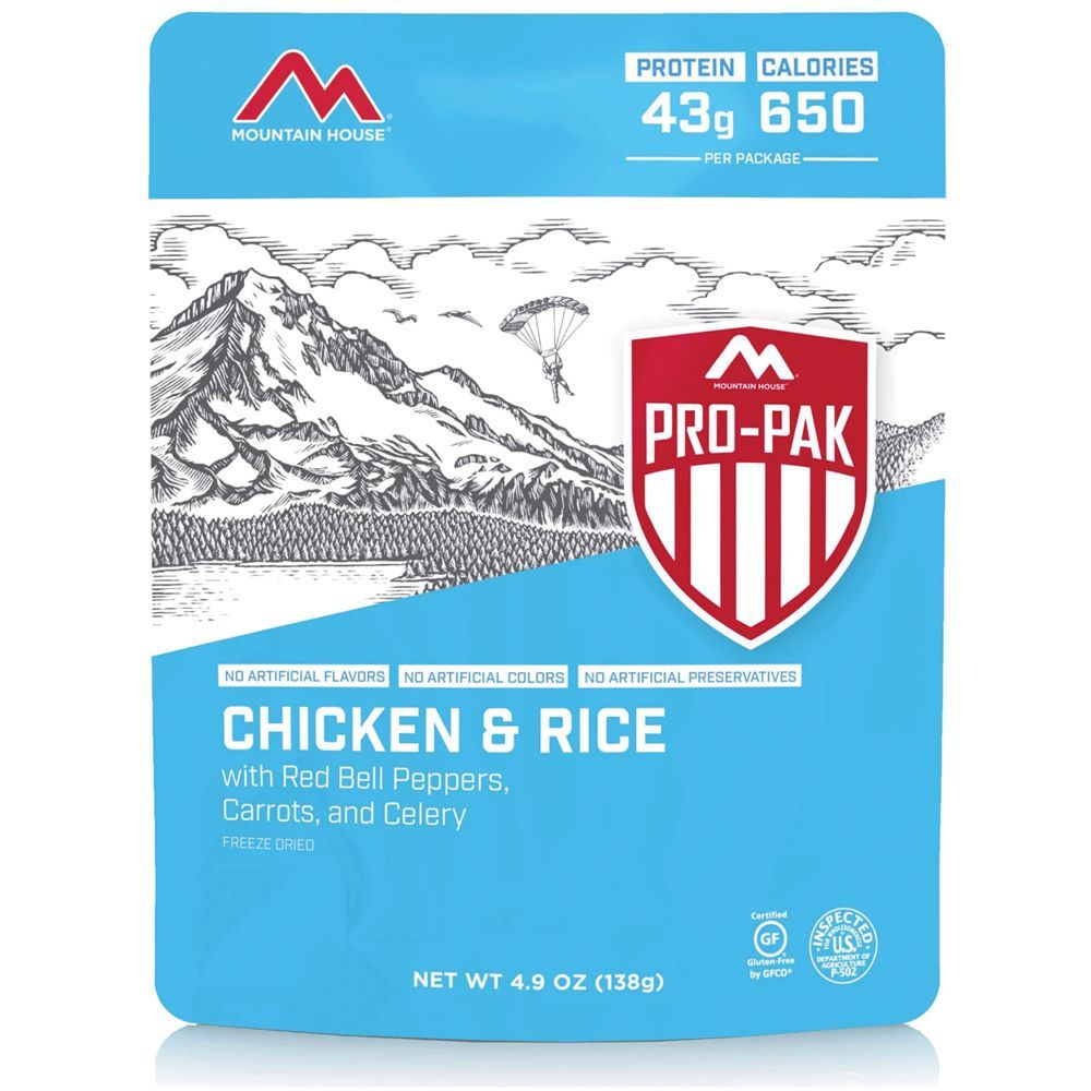 PRO-PAK - ONE 16 OZ SERVING - RICE & CHICKEN