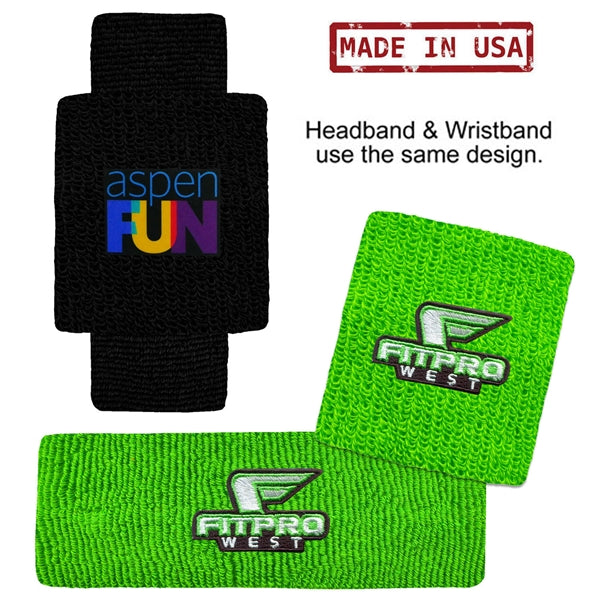 USA Made Headband/Wristband Combo