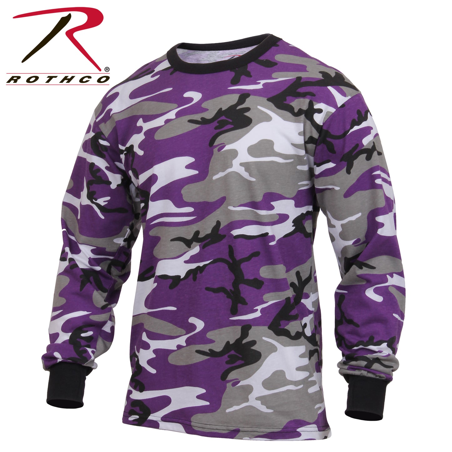 Long Sleeve Colored Camo T-Shirt