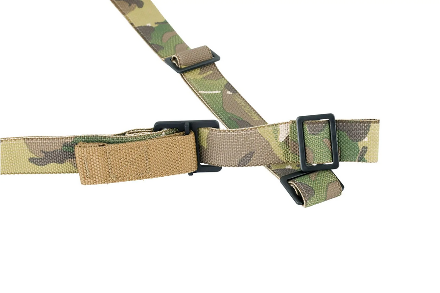 Blue Force Gear, Vickers Combat Applications Sling, Padded 2 Point Combat Sling with Metal Hardware, 54"-64" Length, Multicam, 1.25" Webbing