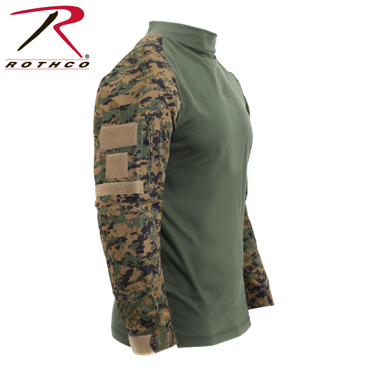 Rothco Tactical Airsoft Combat Shirt - Woodland Digital Camo