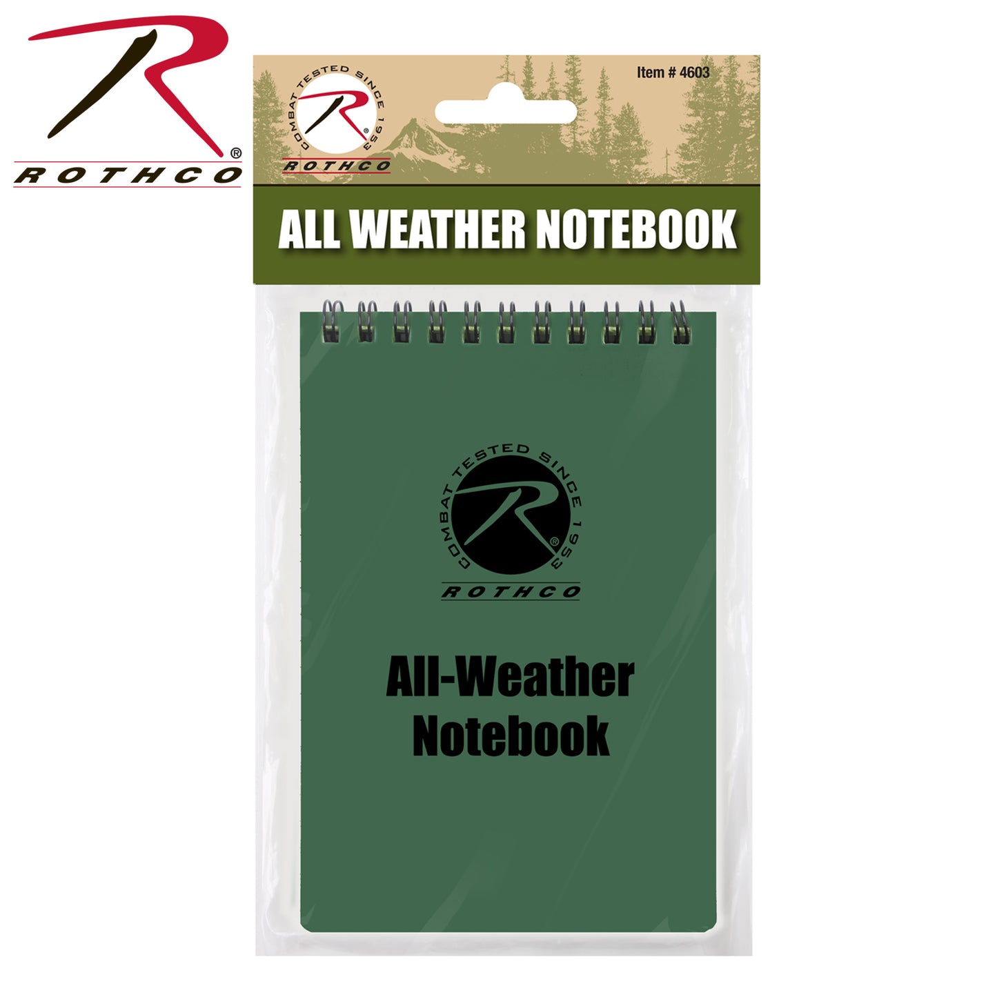 ROTHCO ALL WEATHER / WATERPROOF 3" X 5" NOTEPAD