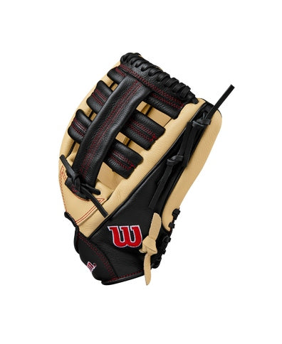 2025 A500 12.5” Utility Youth Baseball Glove Blonde/Red/Black