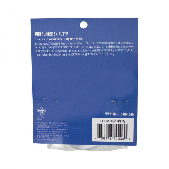Pinewood Derby Tungsten Putty Weight