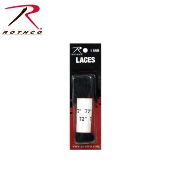 Rothco 72" Boot Laces - Black