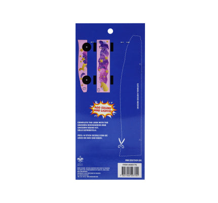 Pinewood Derby Car Peel N' Stick Decal Sticker- Unicorn Galaxy