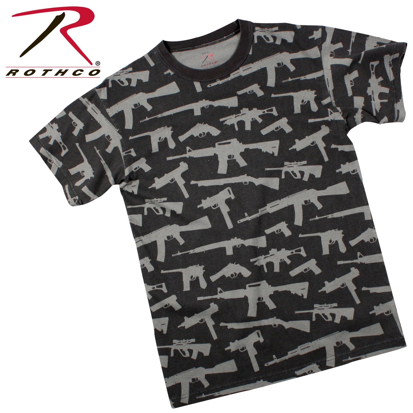 Rothco Vintage 'Guns' T-Shirt-Black