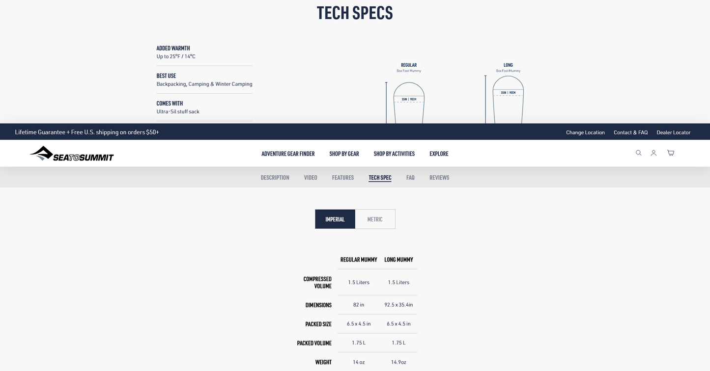 Reactor Extreme Thermolite Liner - Mummy - Orange