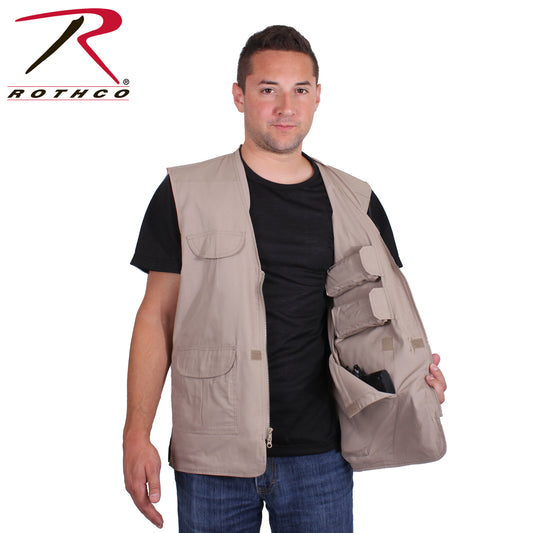 Lightweight Professional Concealed Carry Vest - KHK - 3XL