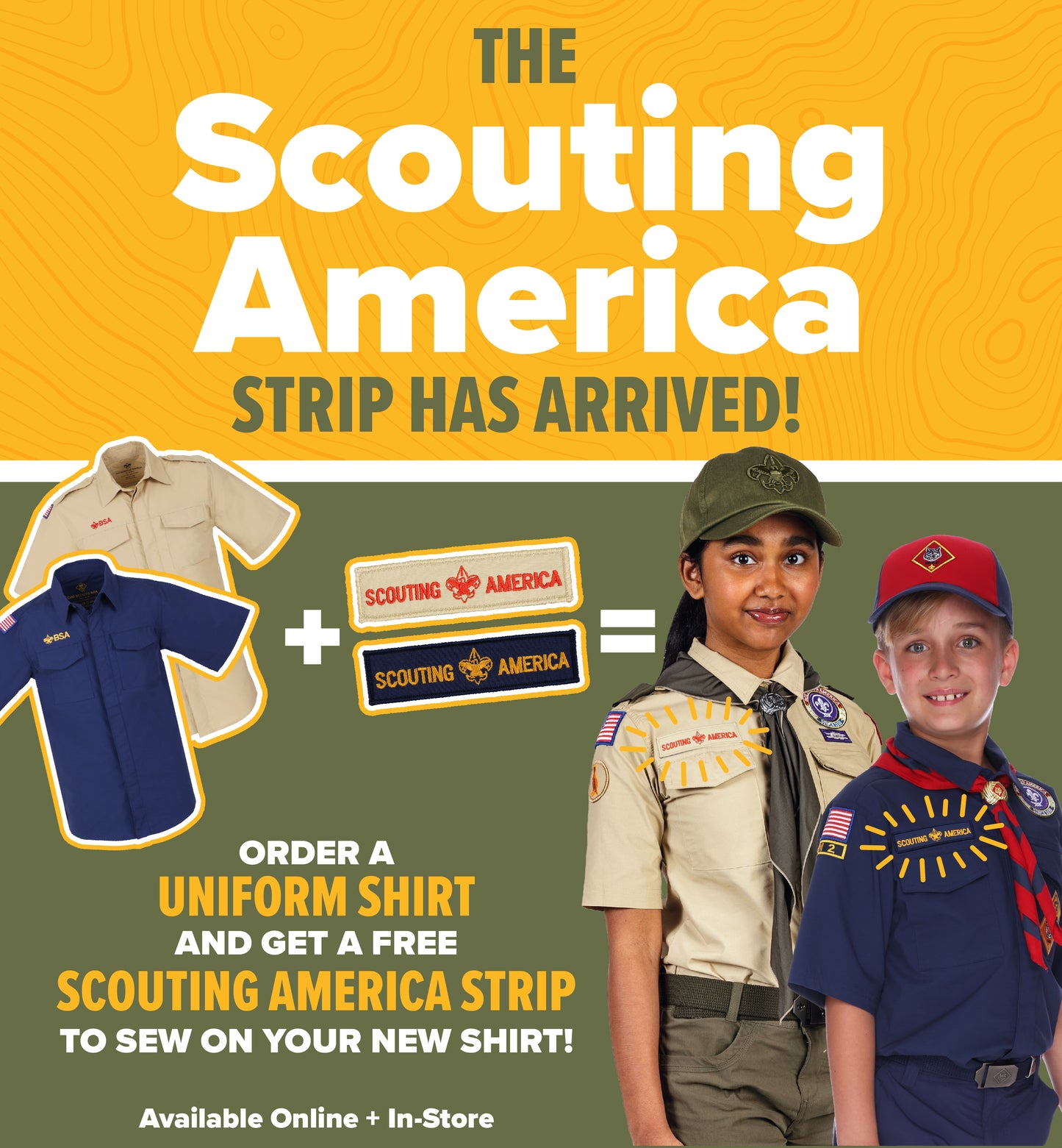 Strip Navy Scouting America CS