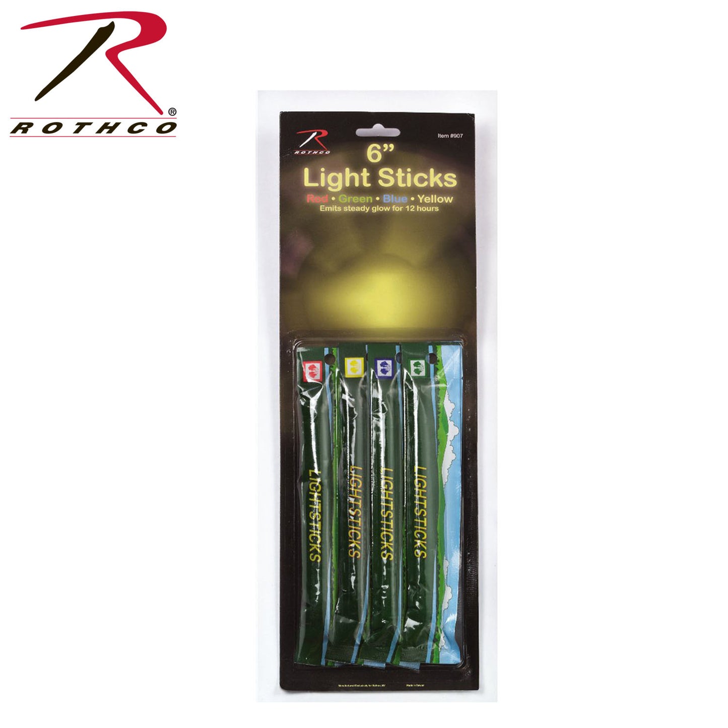 ROTHCO 4PK CHEMICAL LIGHTSTICK / 6"