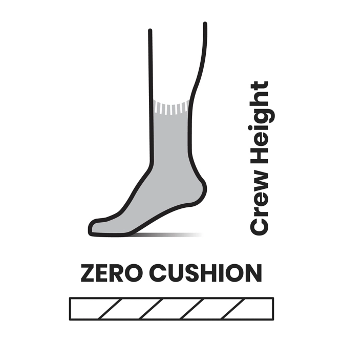 Cycle Zero Cushion Pattern Crew Socks