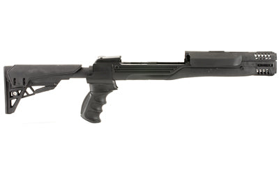 Advanced Technology, TactLite, Stock, Fits Ruger Mini 14, Six Position Adjustable Side Folding Stock w/ Scorpion Recoil System, Black Finish