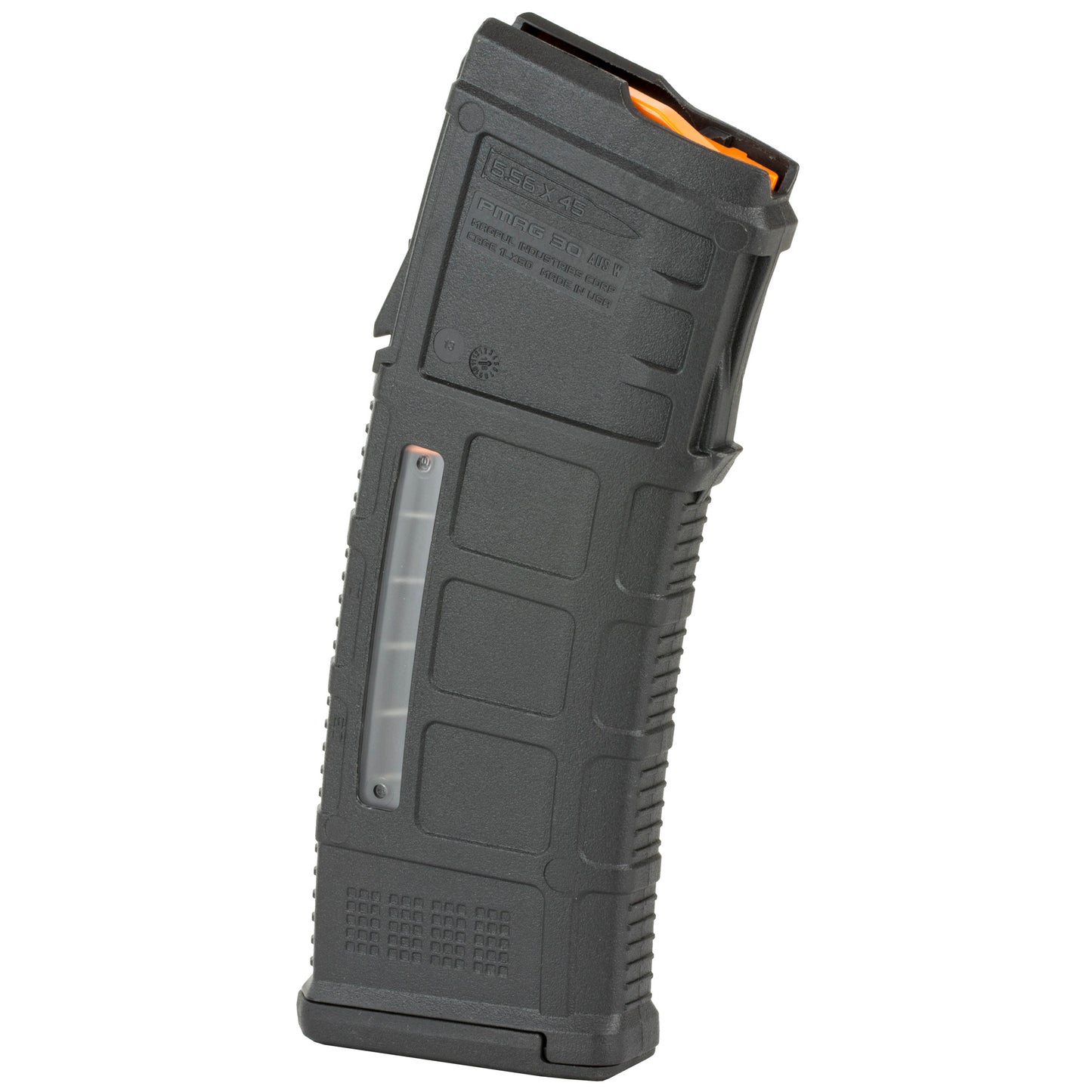Magpul Industries, PMAG 30 AUS M3 Magazine, 223 Remington/556NATO, 30 Rounds, Fits Steyr Aug Rifles, with Window, Black