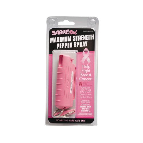 3-In-1 Key Case Pepper Spray W/ Quick Release Key Ring - 5 oz. - Pink