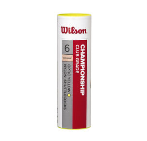 Wilson WRT6044YE78 Champ Shuttlecocks, Yellow (Pack of 6)