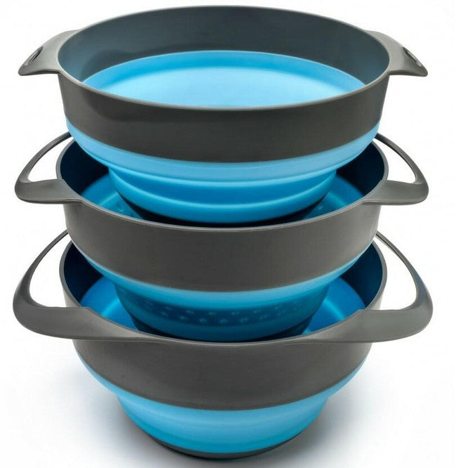 SOL Flat Pack Bowls & Strainer Set