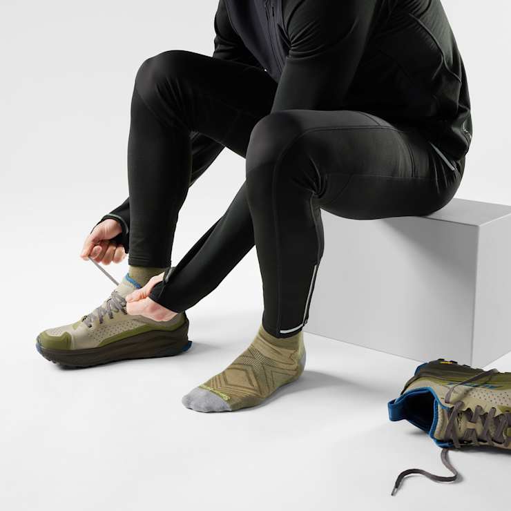 Run Zero Cushion Mid Crew Socks