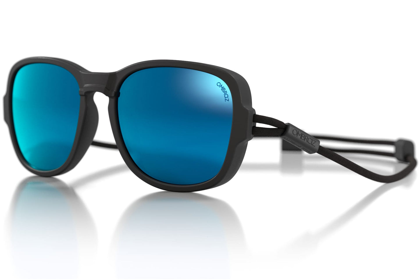 Teton | Regular Size | Charcoal | Polarized Blue Mirror