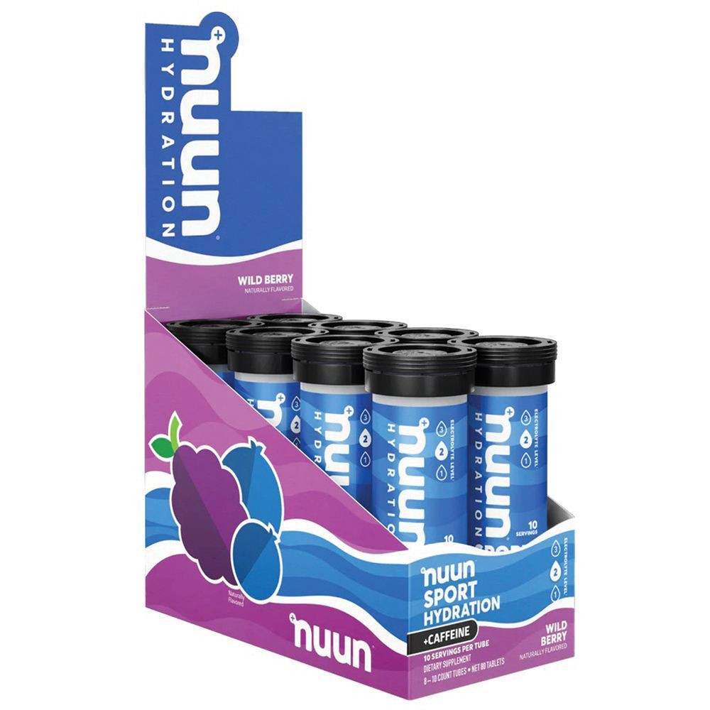 NUUN SPORT+CAF WILD BERRY TABS