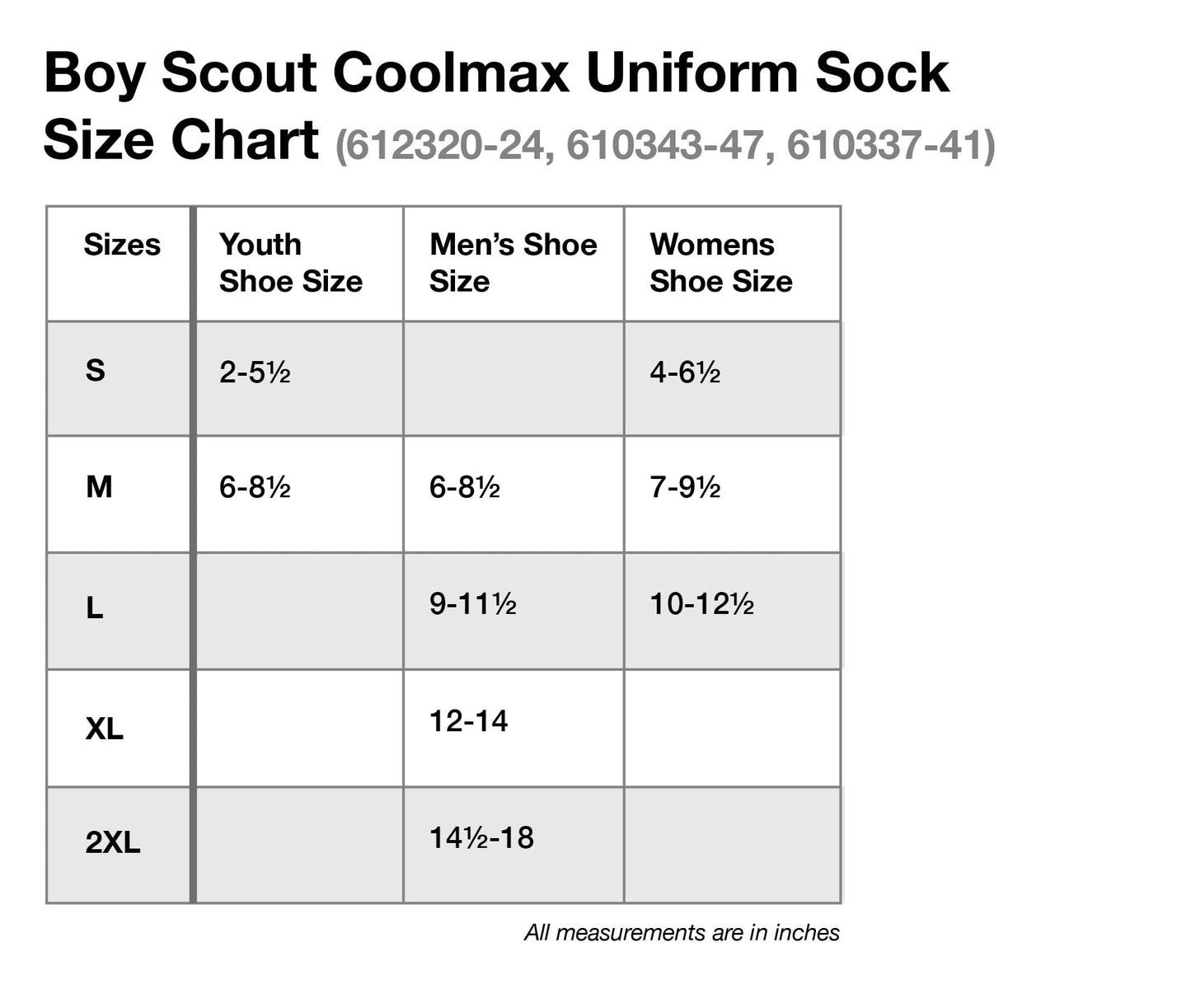Scouts BSA Uniform Coolmax Crew Socks