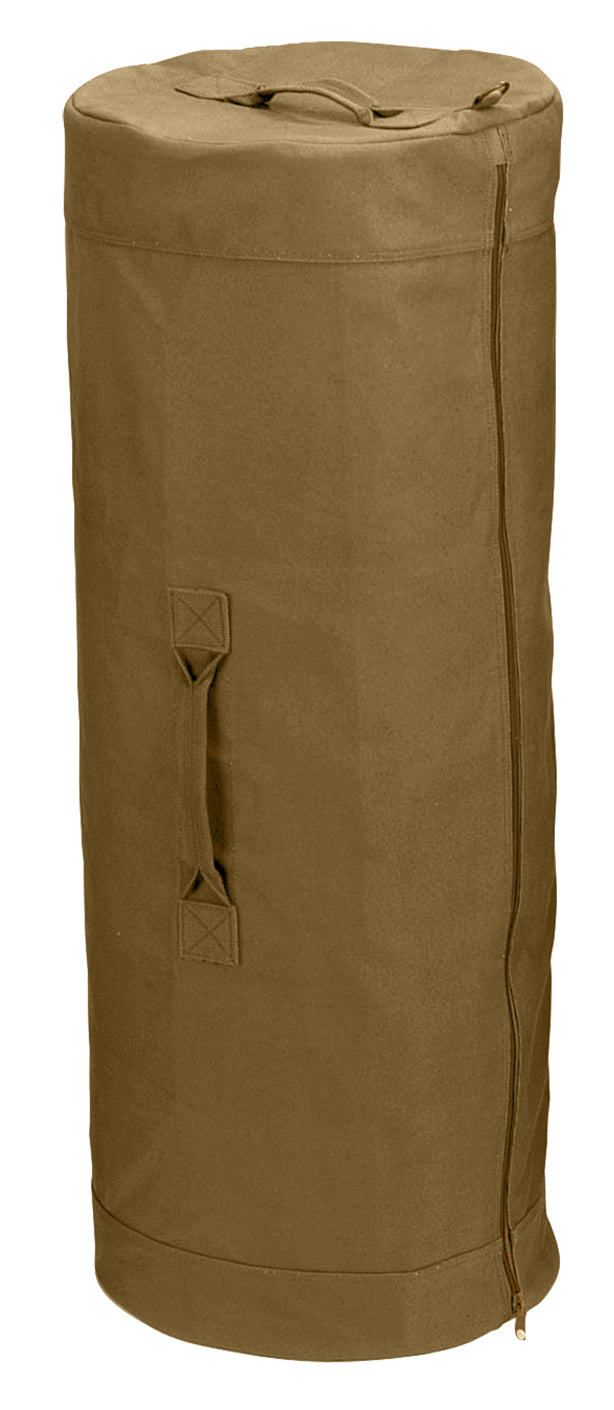 ROTHCO CANVAS ZIPPER DUFFLE / 25" X 42" - COYOTE