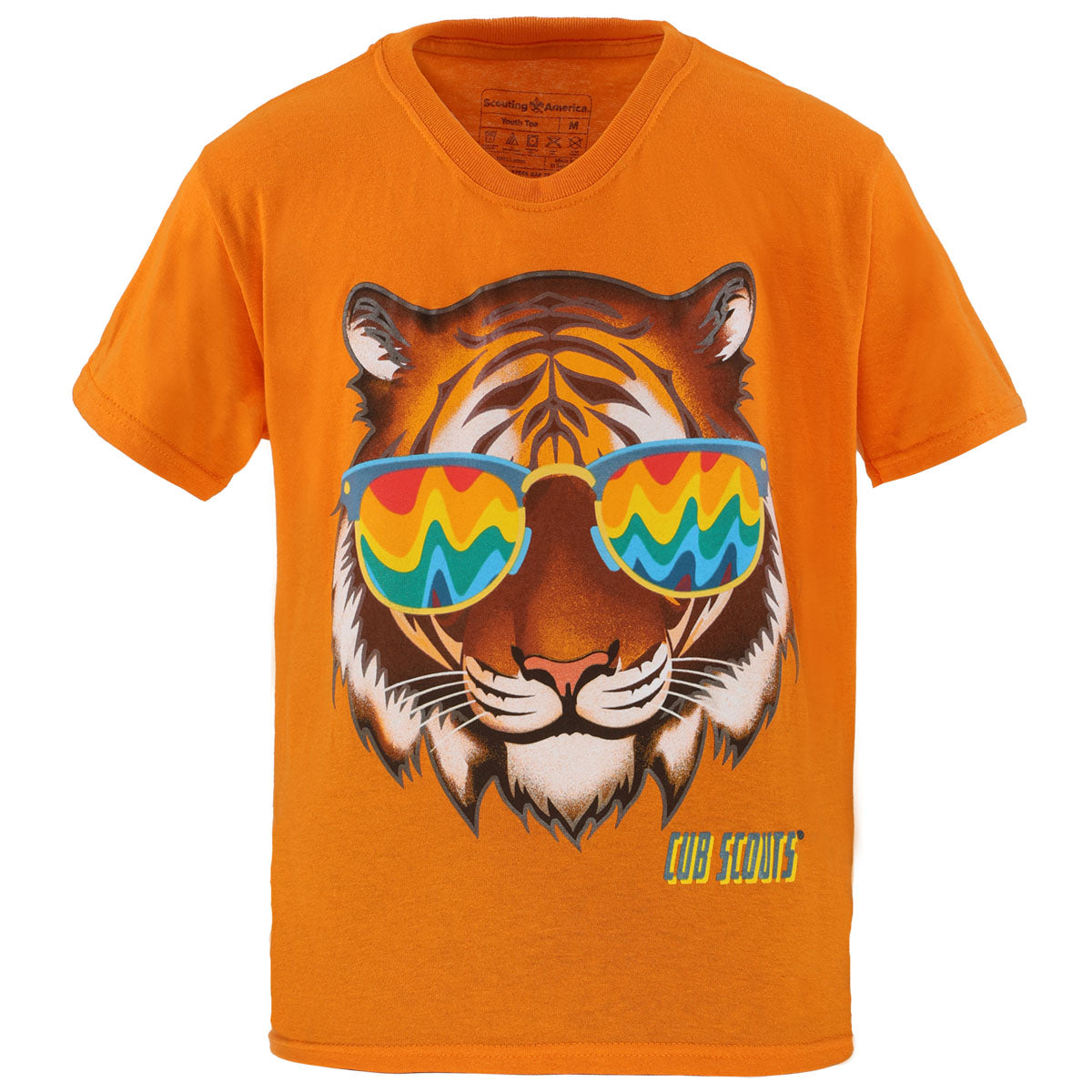 Cub Scout Tiger Rank Retro Glasses Tee, Glows in the Dark- Youth XS-L