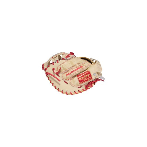 KINZIE HANSEN HEART OF THE HIDE 33-INCH SOFTBALL CATCHER'S MITT, RHT, CAMEL (PROCM33FP-24CS)
