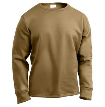 Rothco ECWCS Poly Crew Neck Top-AR 670-1 Coyote Brown