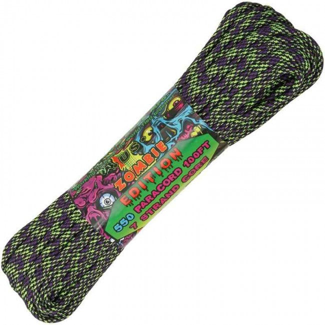 DARK MATTER 550 PARACORD 100FT ZOMBIE EDITION