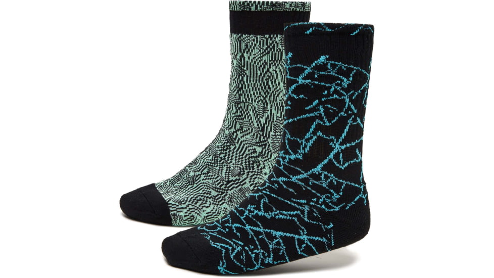 Oakley Multicolor Printed Socks 2 Pcs