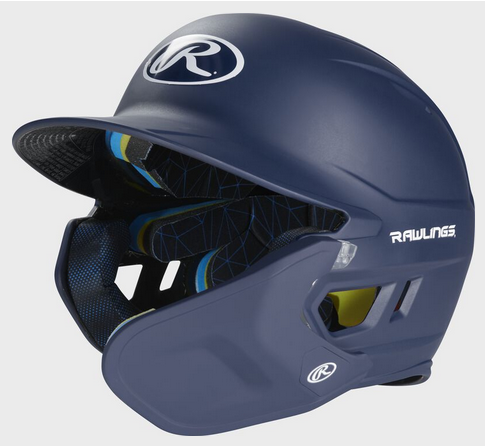 RAWLINGS MACH ONE-TONE MATTE HELMET W/ADJUSTABLE FACE GUARD : RHB