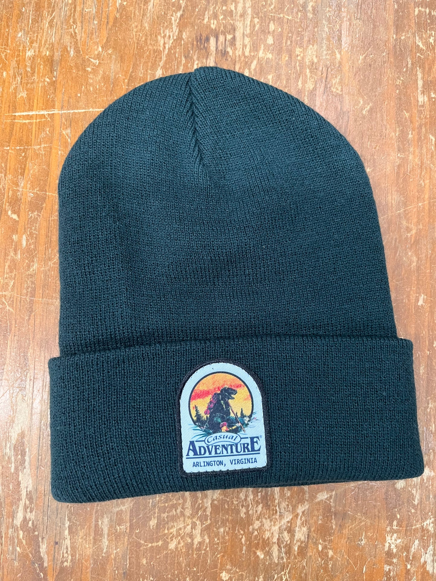 Casual Adventure Solid Knit Dinosaur Beanie