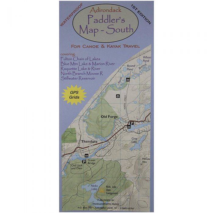 ADIRONDACK PADDLERS MAP - SOUTH – Casual Adventure Outfitters