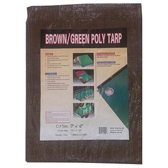 REVERSIBLE BRN GRN TARP 10X12