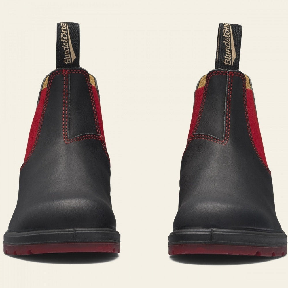 1316 MEN'S CLASSICS CHELSEA BOOTS - BLACK AND RED