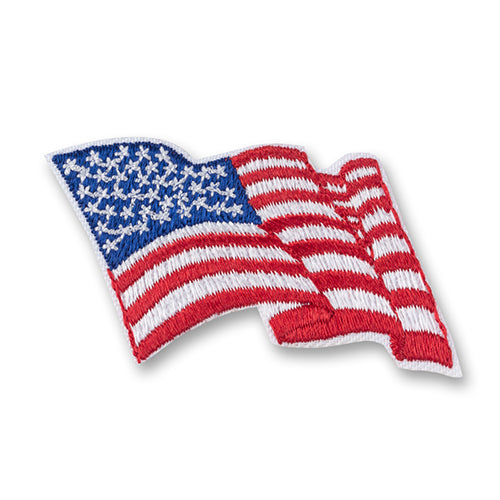 Wavy American Flag Patch